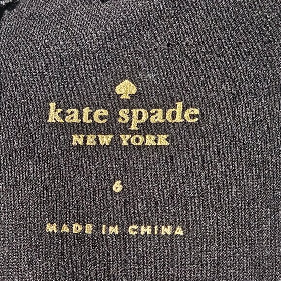 Kate Spade Women’s Black Scallop Hem Dress 6 Quiet Luxury, Coquette, Academia - Picture 3 of 12